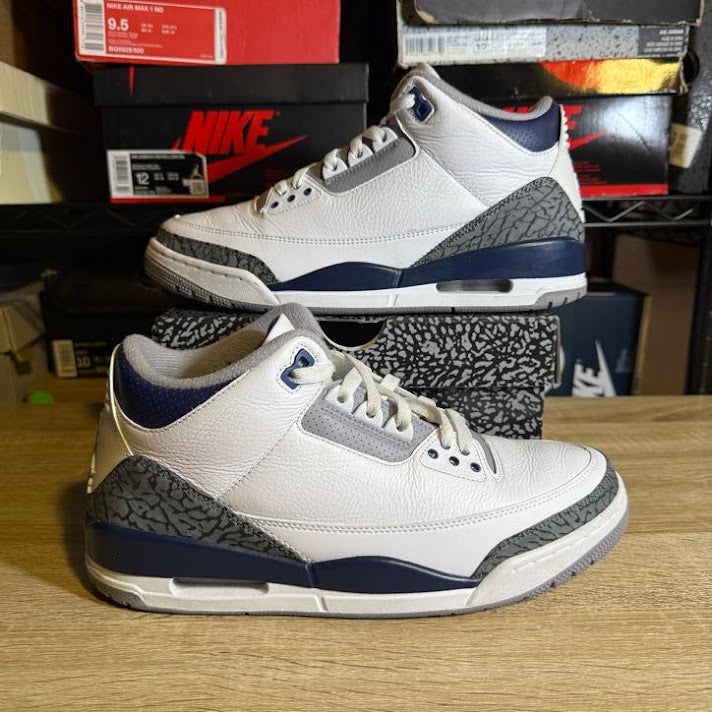 Size 9.5 - AJ 3 Retro Midnight Navy