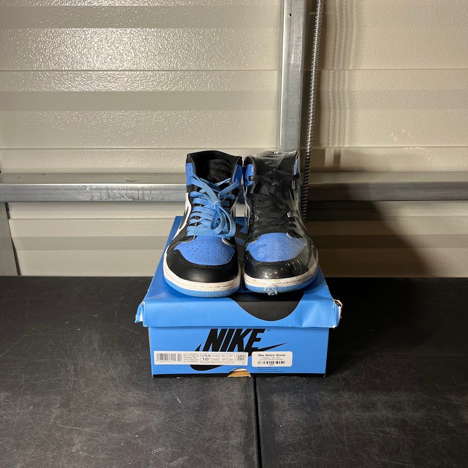 Size 10.5 - AJ 1 Retro High UNC Toe University Blue