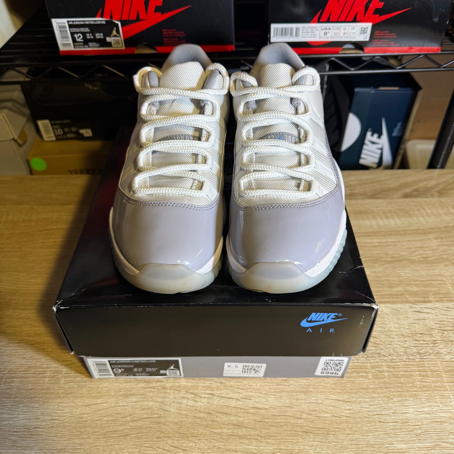 Size 9.5 - AJ 11 Retro Low Cement Grey