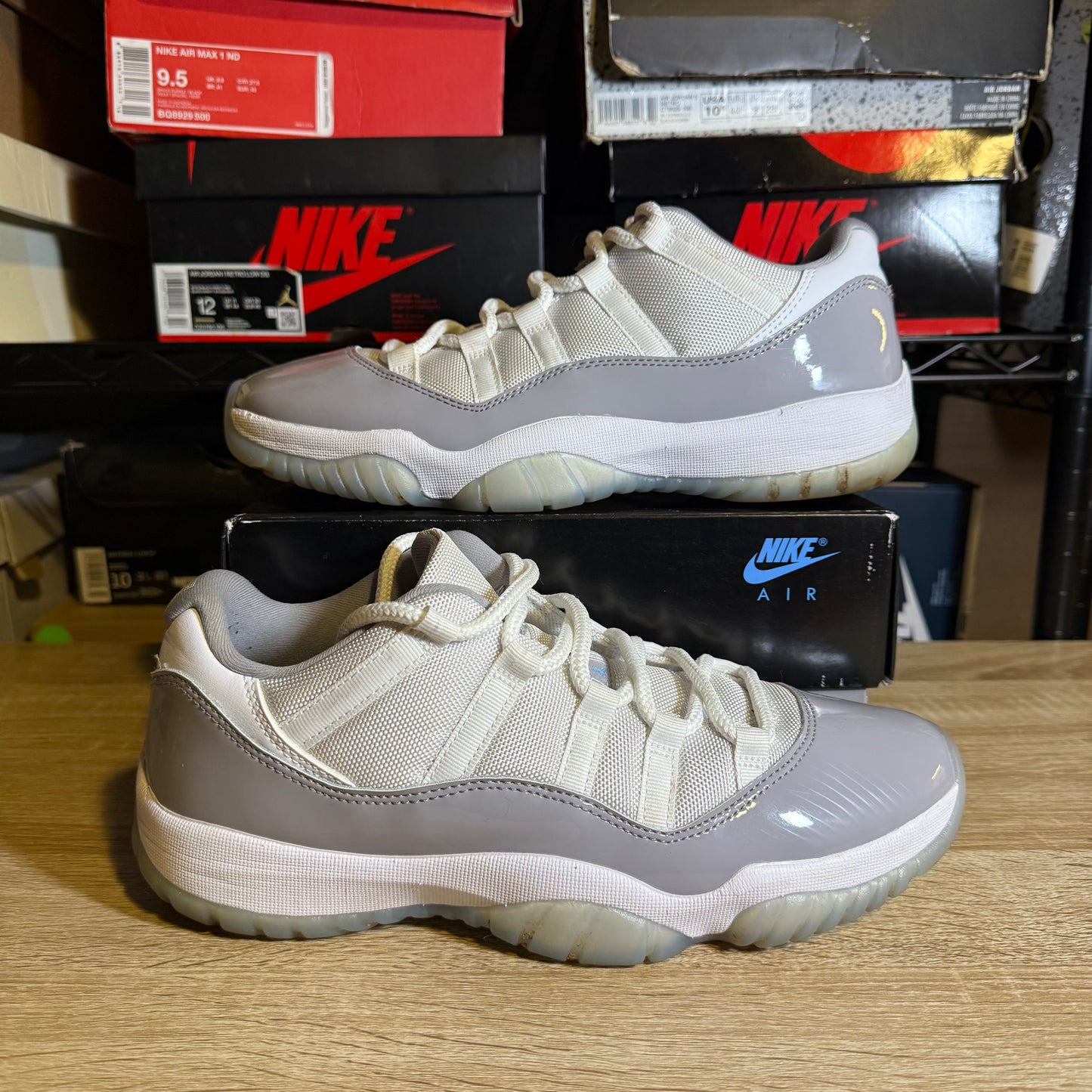 Size 9.5 - AJ 11 Retro Low Cement Grey