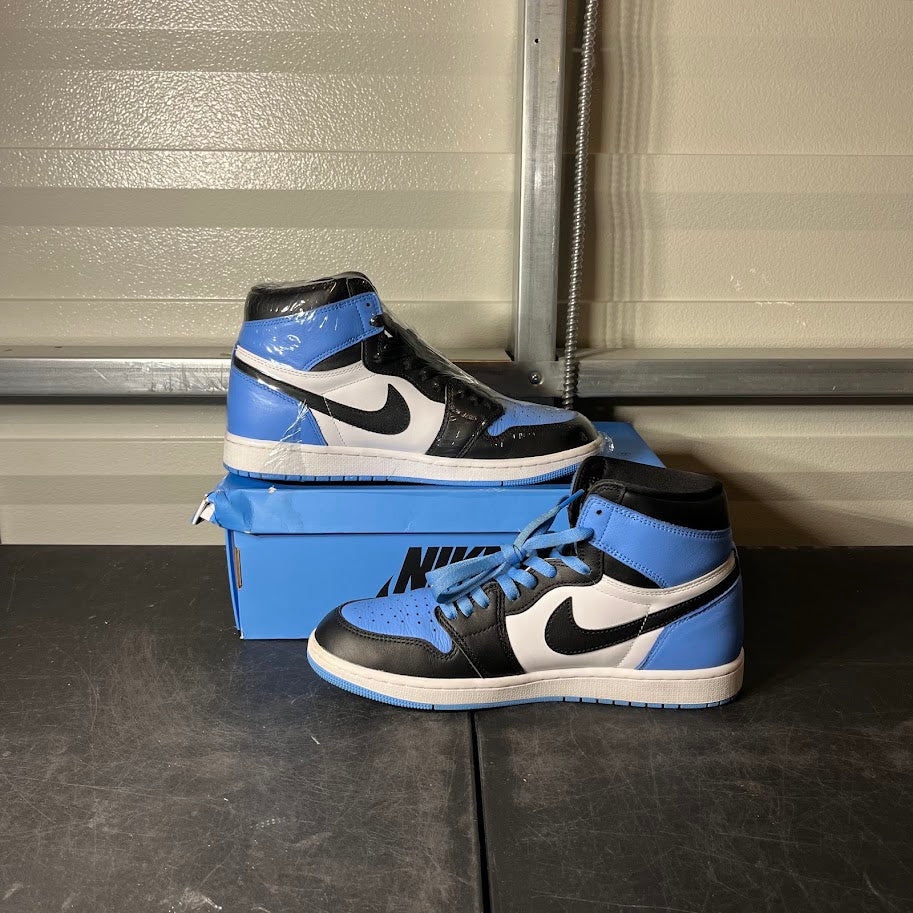 Size 10.5 - AJ 1 Retro High UNC Toe University Blue