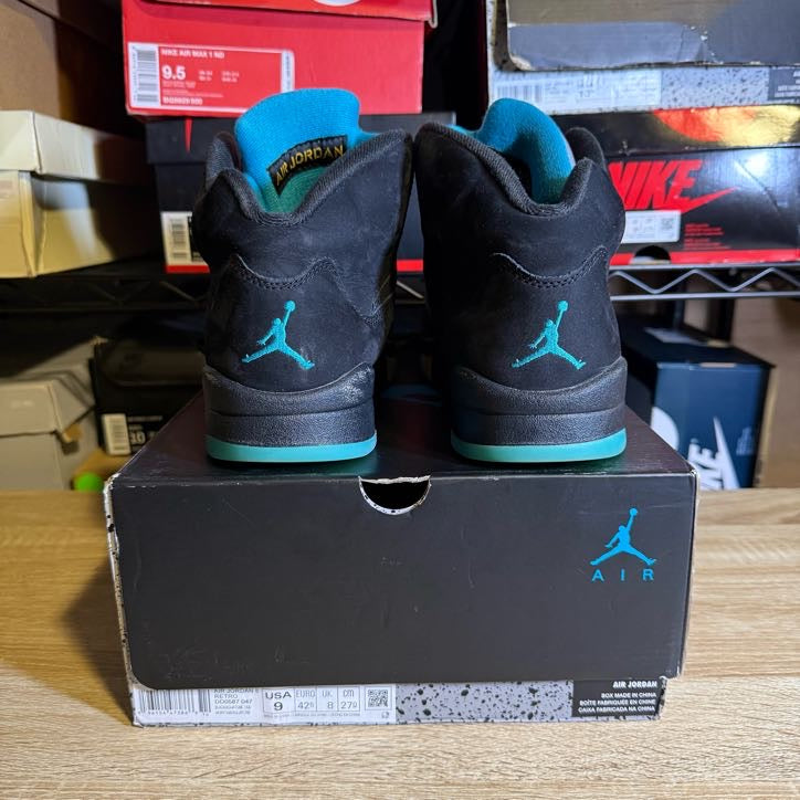 Size 9 - AJ 5 Aqua