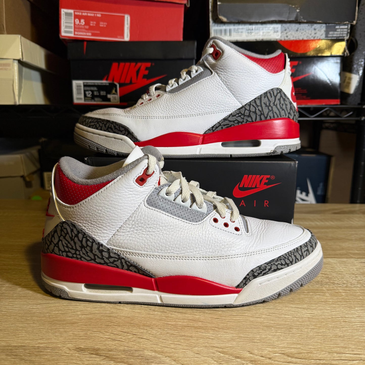 Size 9.5 – AJ 3 Fire Red
