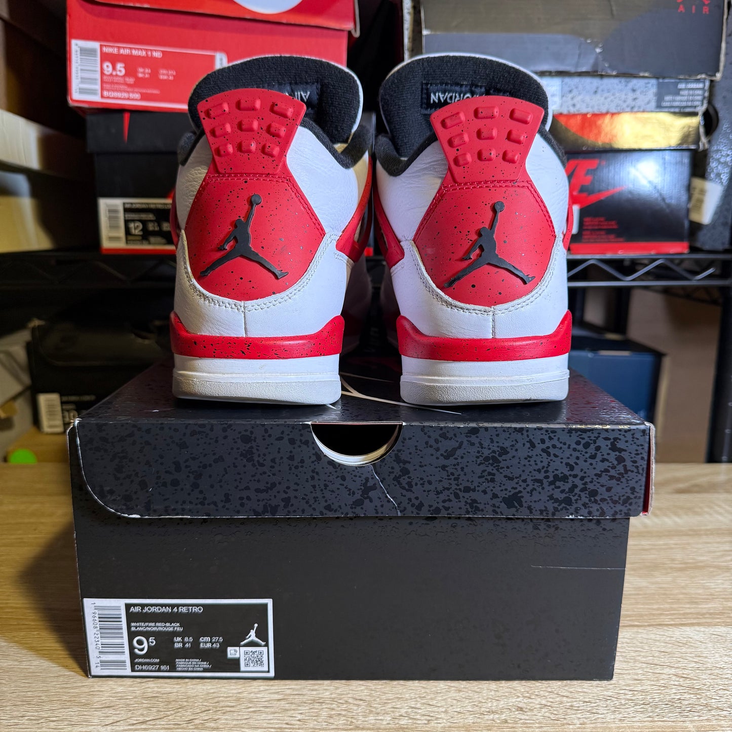 Size 9.5 - AJ 4 Red Cement