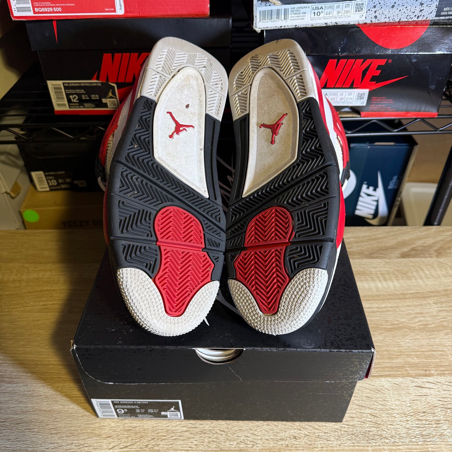 Size 9.5 - AJ 4 Red Cement