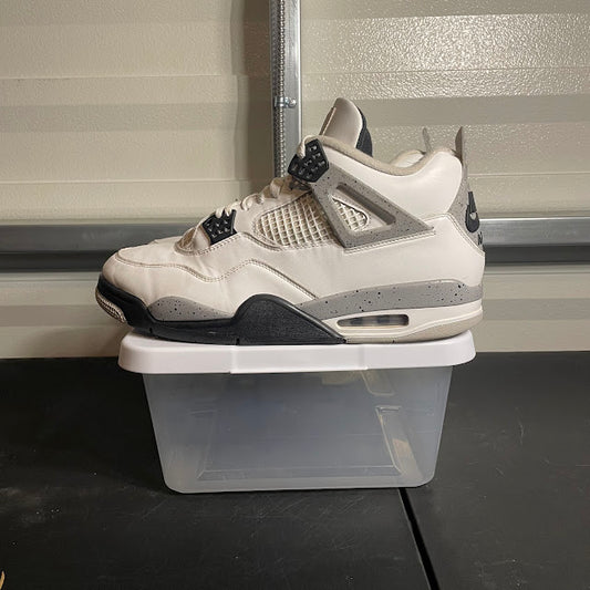 Size 12.5 - AJ 4 Retro White Cement
