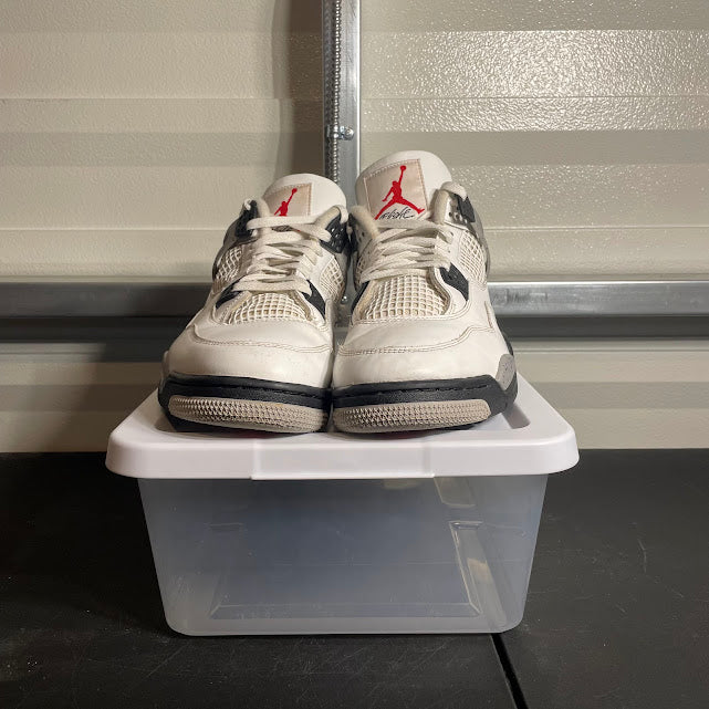 Size 12.5 - AJ 4 Retro White Cement