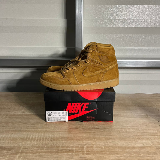 Size 10.5 - AJ 1 Retro High Wheat