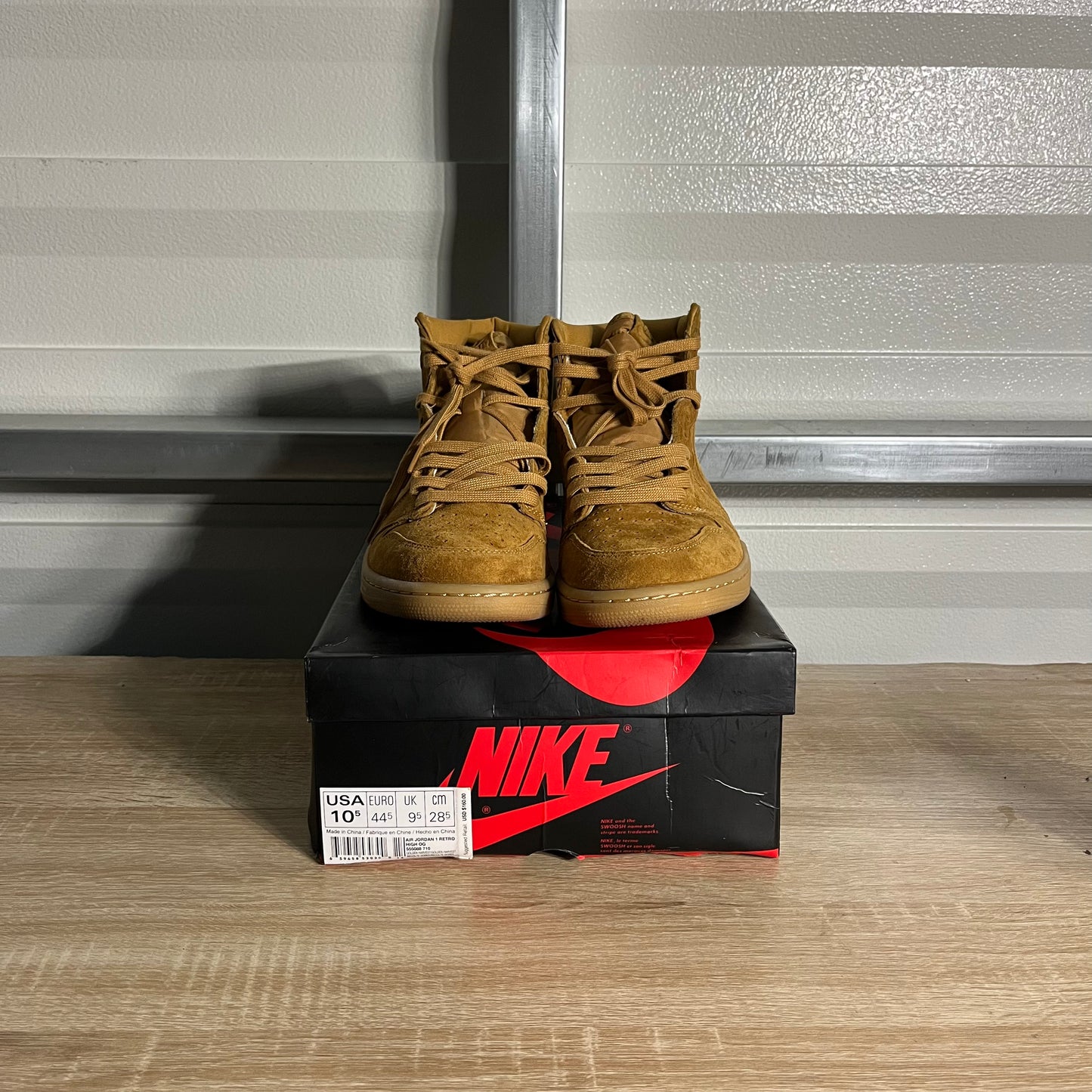 Size 10.5 - AJ 1 Retro High Wheat