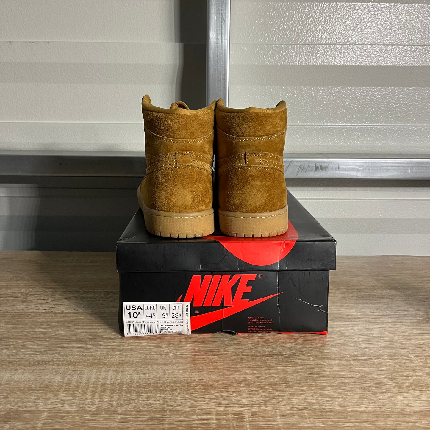 Size 10.5 - AJ 1 Retro High Wheat