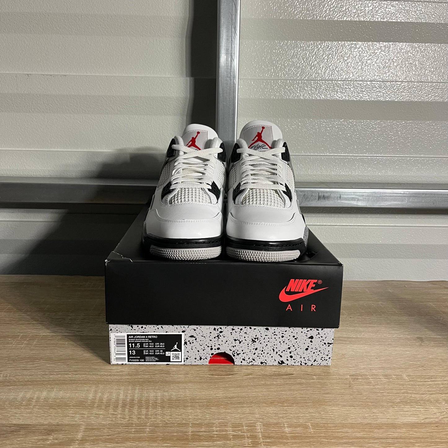 Size 11.5 - AJ 4 Retro White Cement