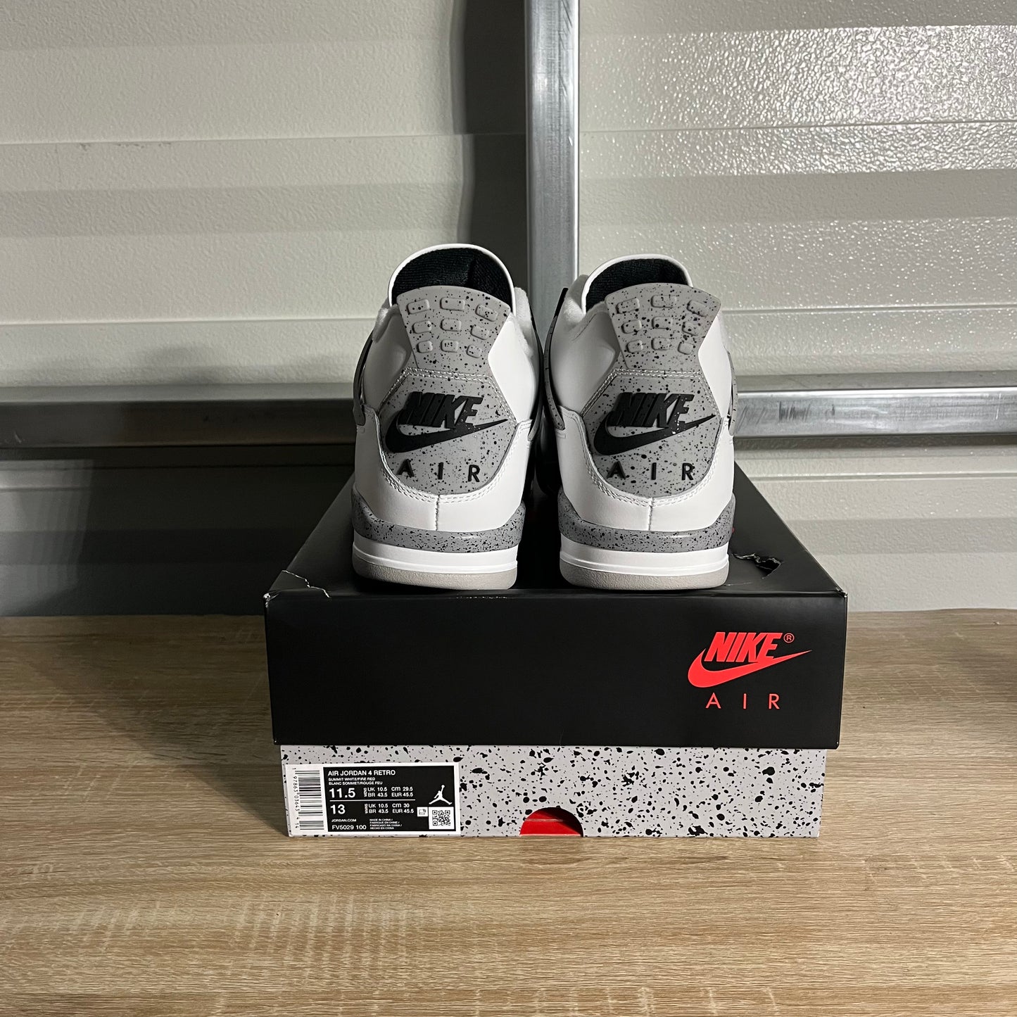 Size 11.5 - AJ 4 Retro White Cement