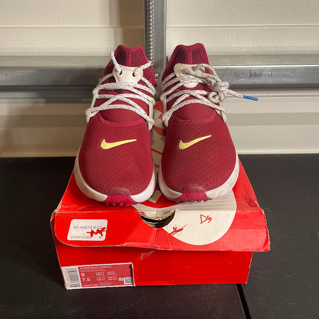 Size 9W - React Presto Noble Red