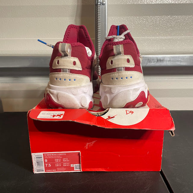 Size 9W - React Presto Noble Red