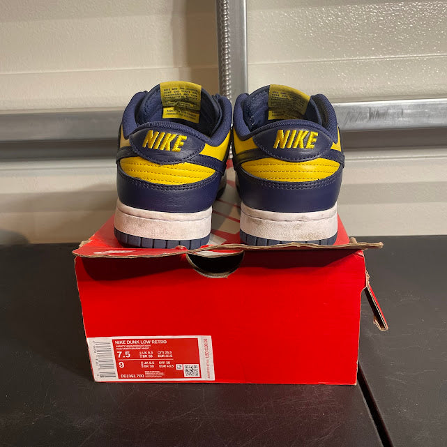 Size 7.5 - Dunk Low Retro Michigan