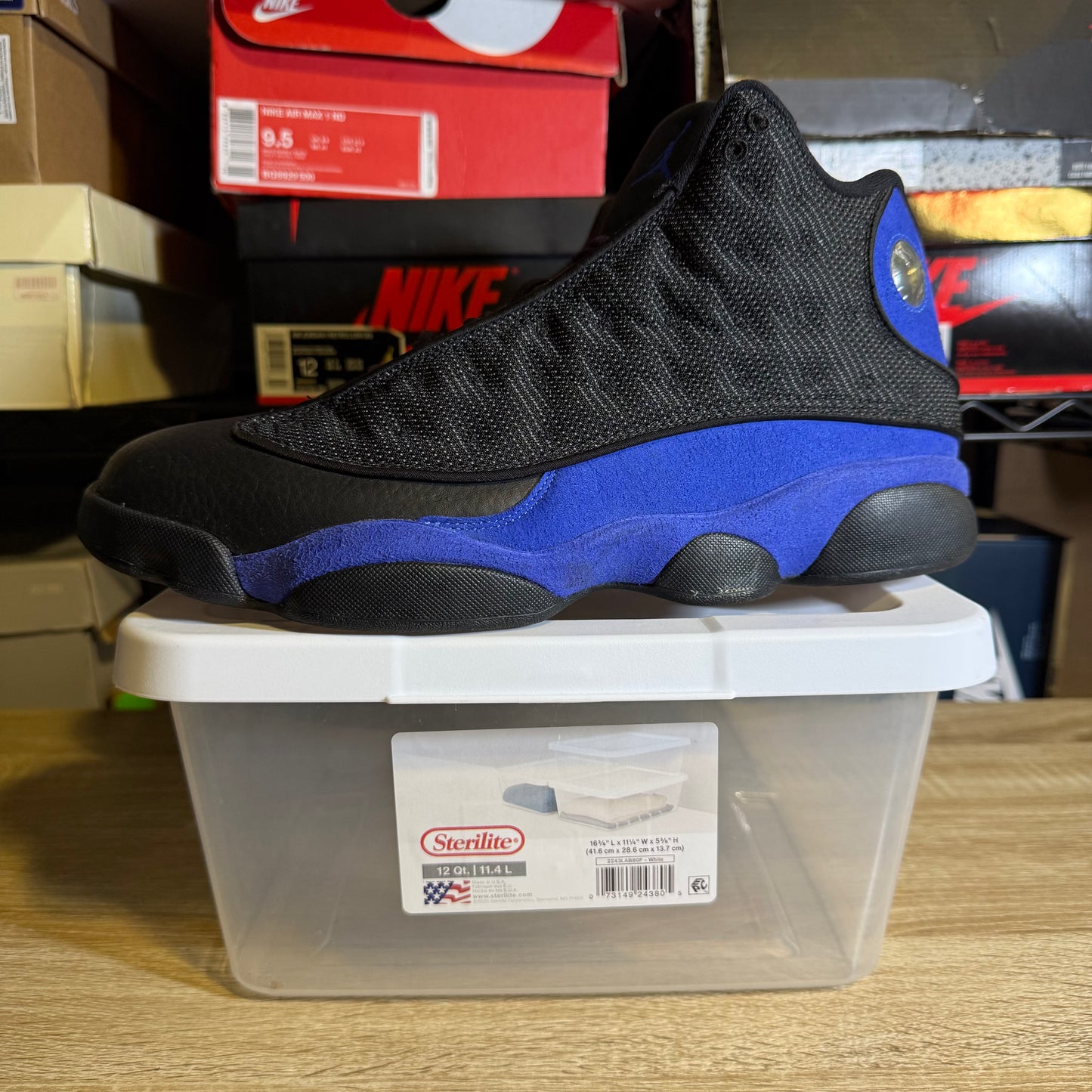 Size 11.5 - AJ 13 Black Hyper Royal