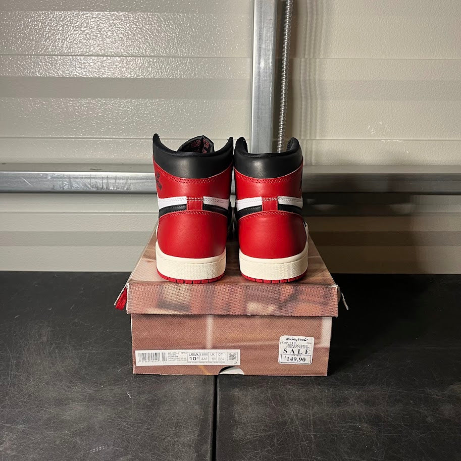 Size 10.5 - AJ 1 Retro High Black Toe