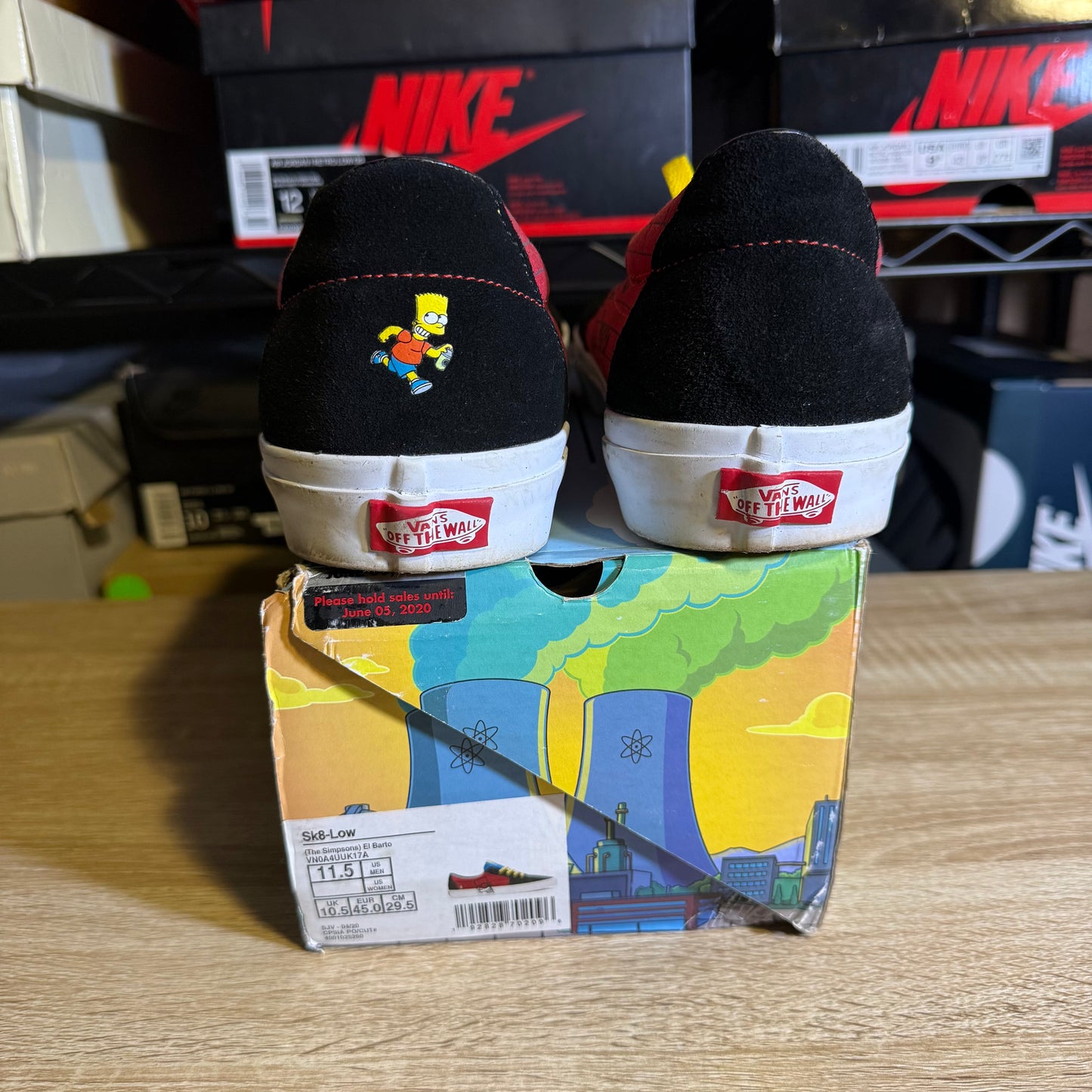 Size 11.5 - VSk8 Low The Simpsons El Barto
