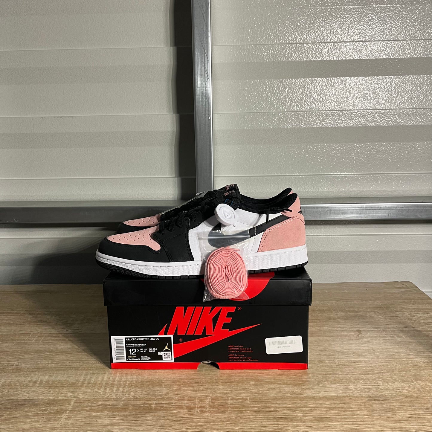 Size 12.5 - AJ 1 Retro Low Bleached Coral