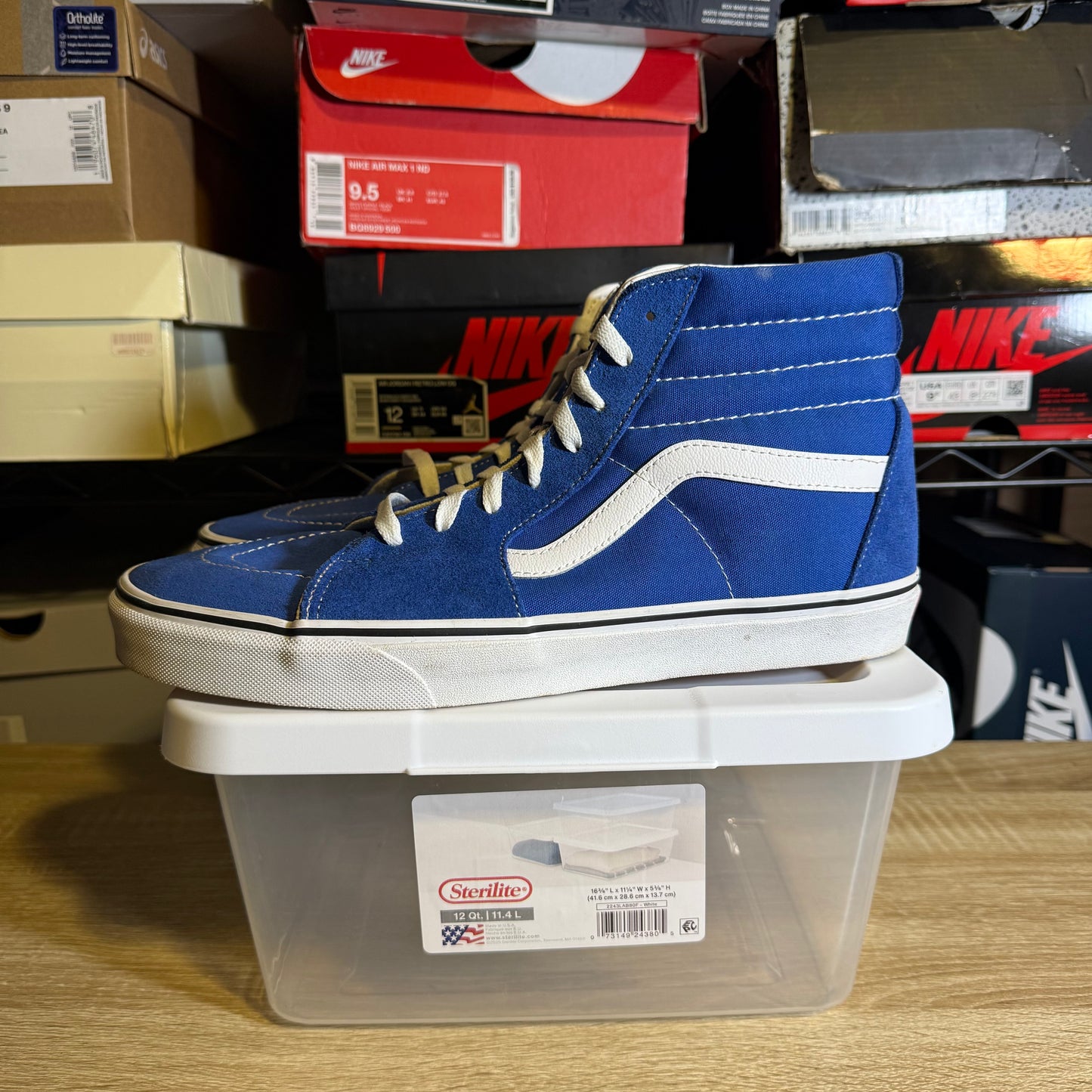 Size 11.5 - VSk8 High Blue Suede