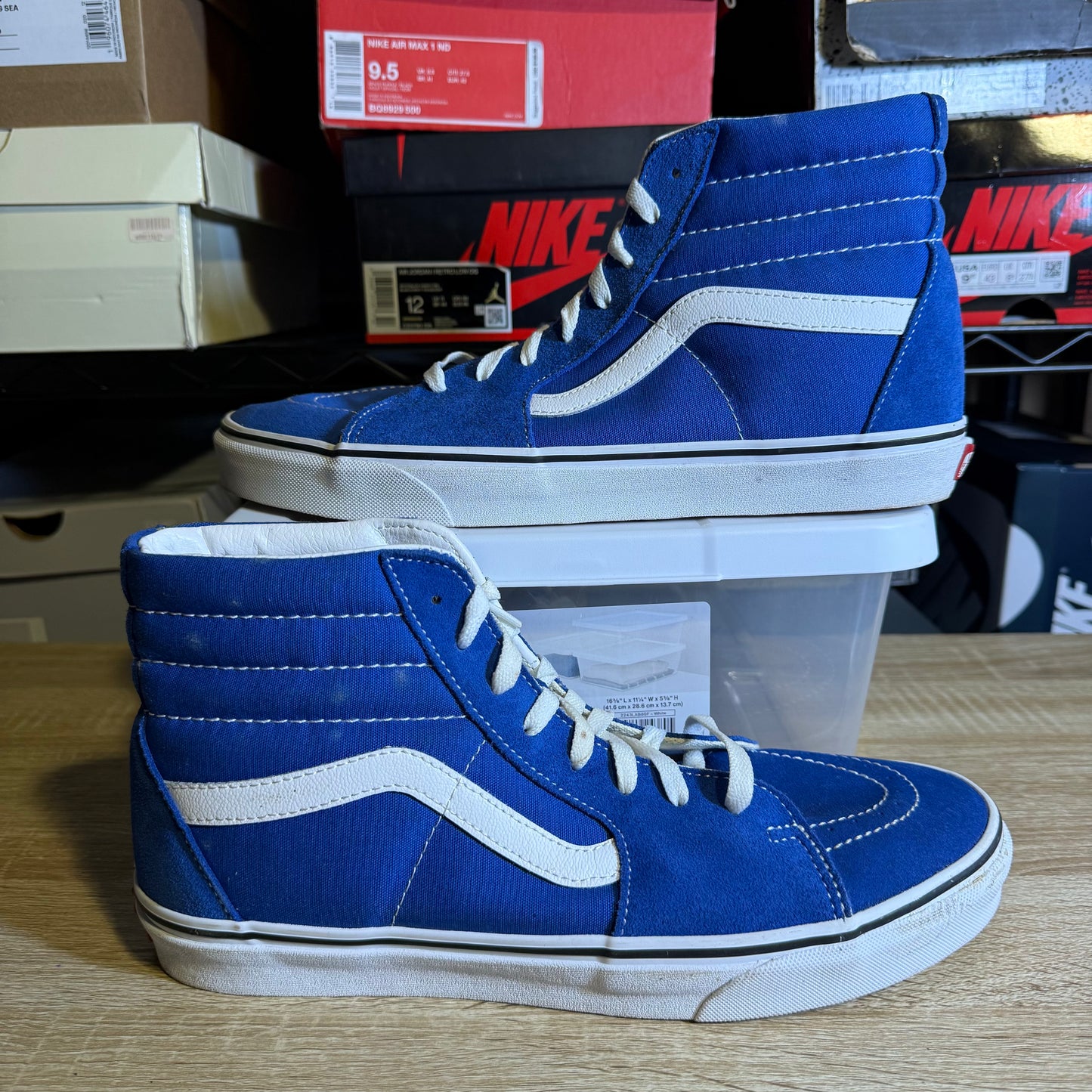 Size 11.5 - VSk8 High Blue Suede
