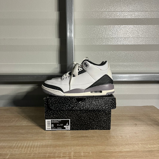 Size 8 - AJ 3 Retro Cement Grey
