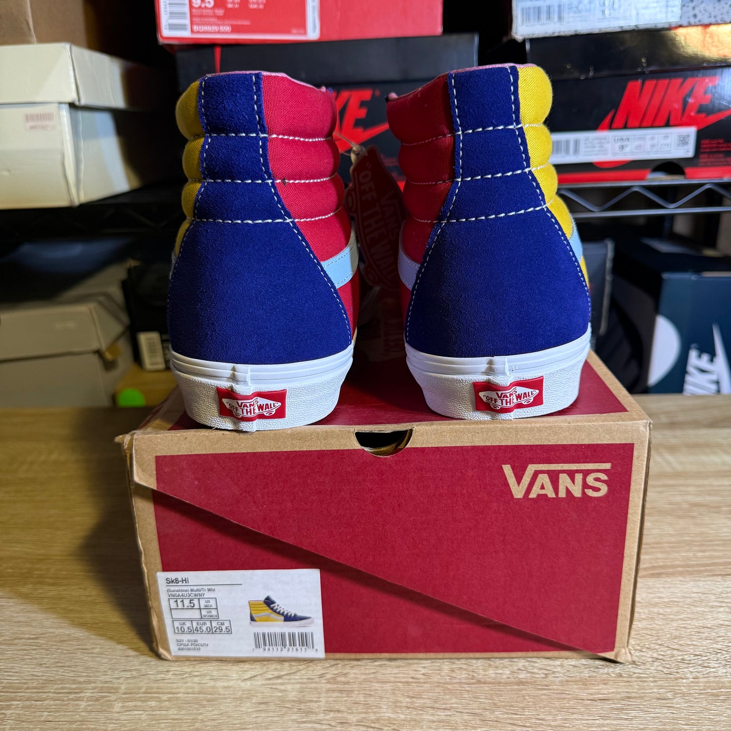 Size 11.5 - VSk8 High Sunshine Multicolor