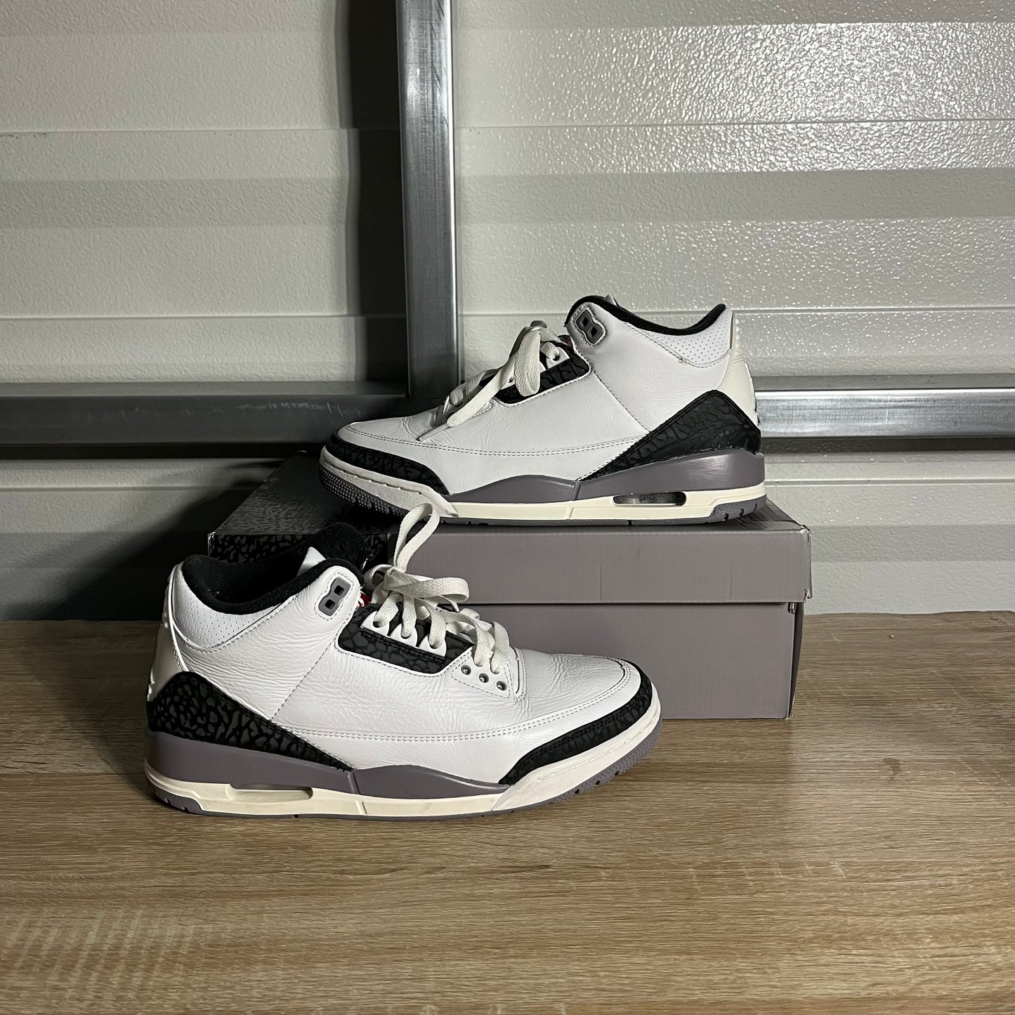 Size 8 - AJ 3 Retro Cement Grey