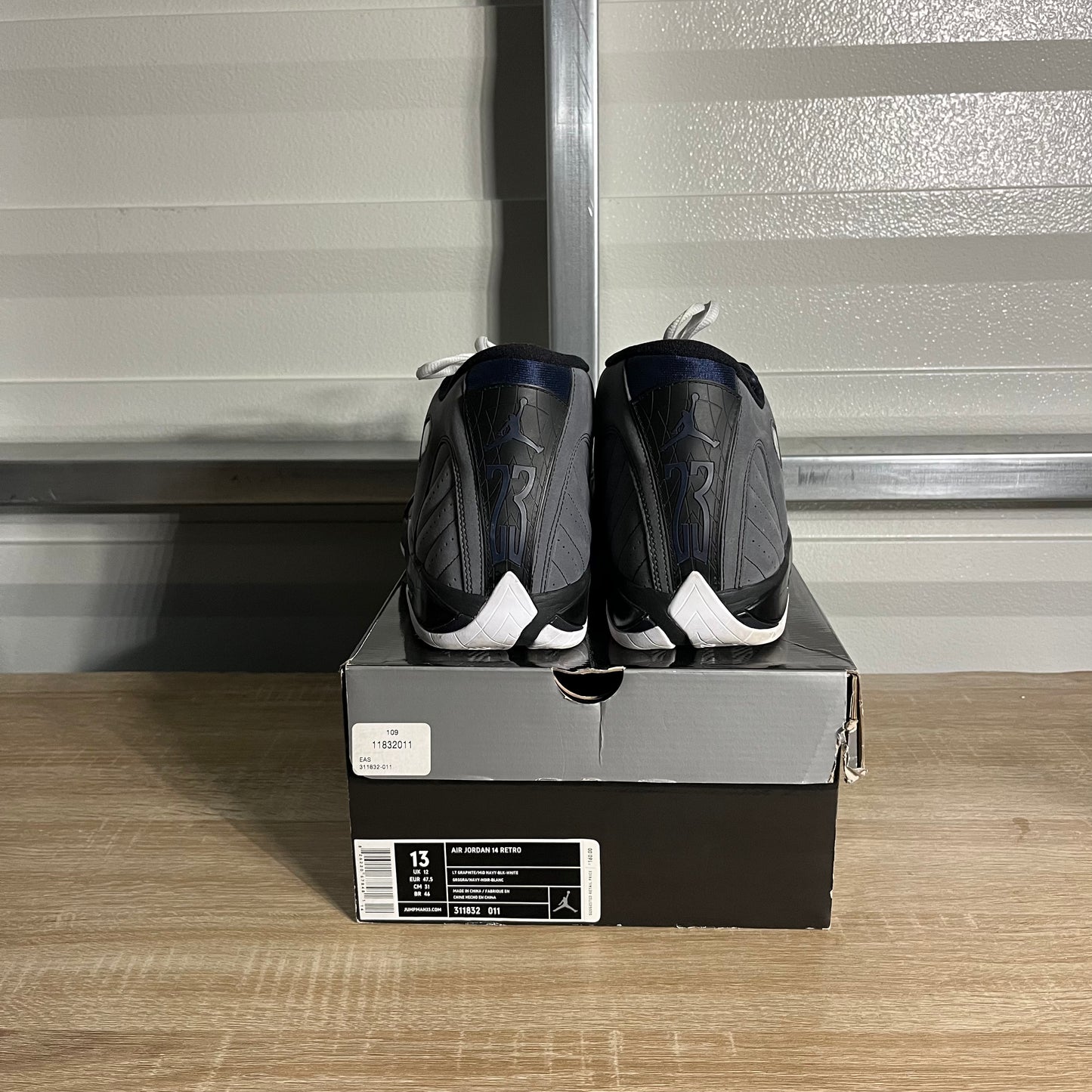 Size 13 - AJ 14 Retro Light Graphite
