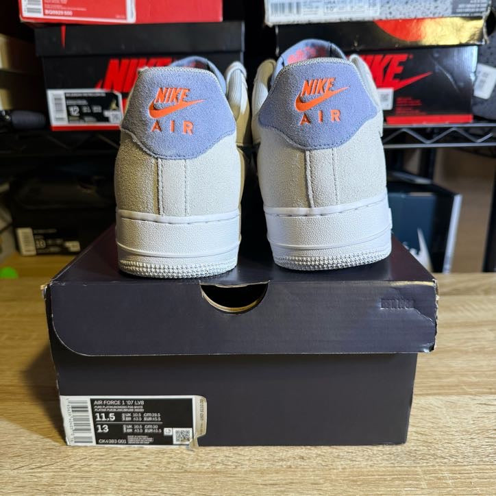 Size 11.5 - AF 1 Pure Platinum Indigo Fog