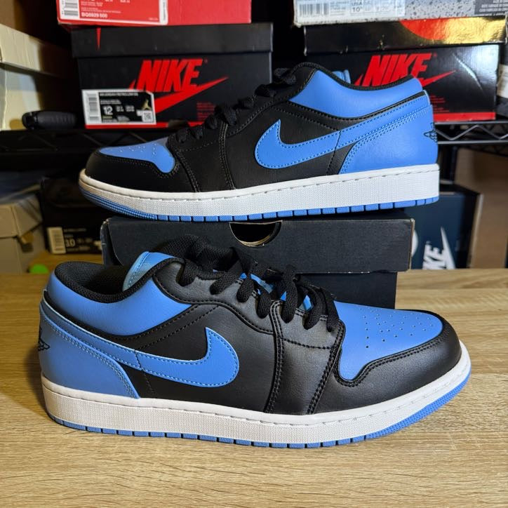Size 12 - AJ 1 Low Retro Black University