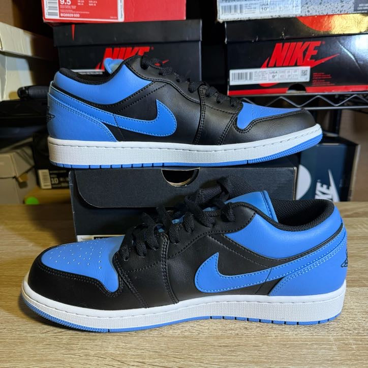 Size 12 - AJ 1 Low Retro Black University