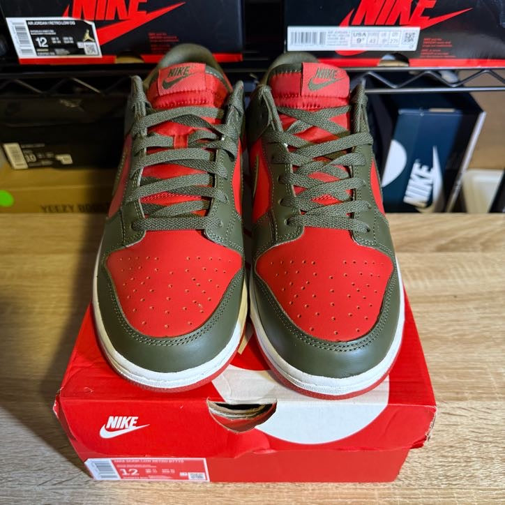 Size 12 - Dunk Low Mystic Red Cargo