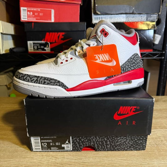 Size 12 - AJ 3 Retro Fire Red