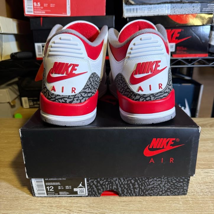 Size 12 - AJ 3 Retro Fire Red