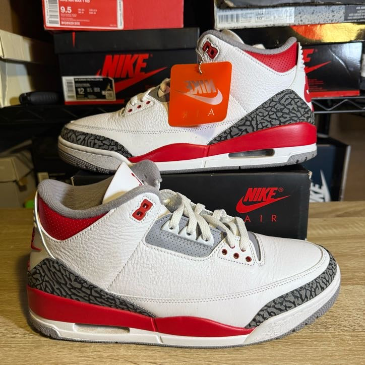 Size 12 - AJ 3 Retro Fire Red