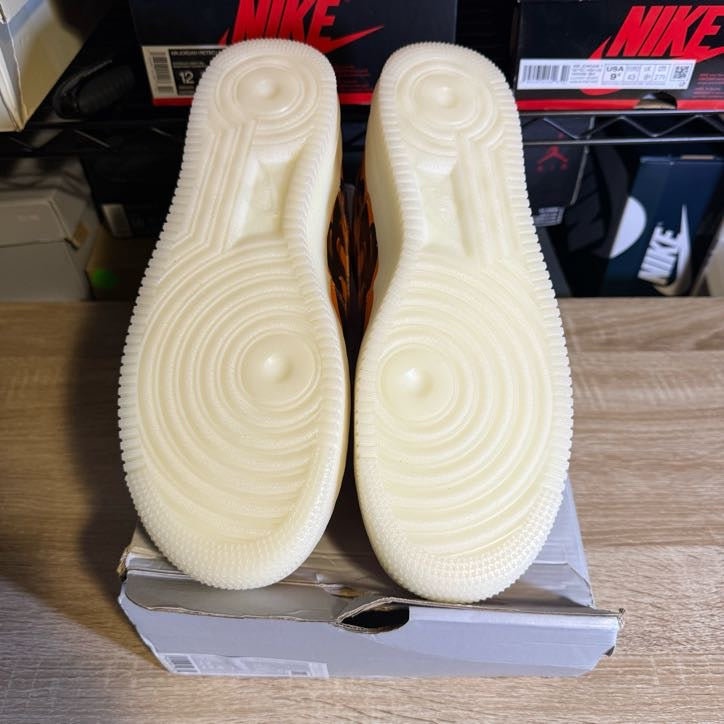 Size 12 - AF 1 Low Orange Skeleton Halloween