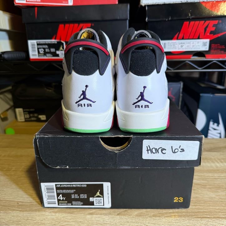 Size 4Y - AJ 6 Retro Hare