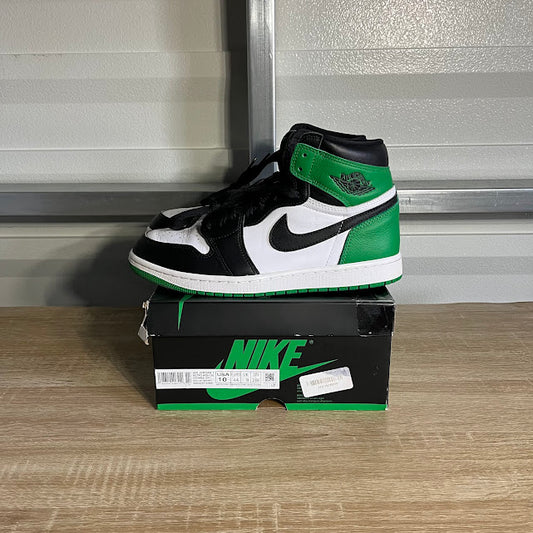 Size 10 - AJ 1 Retro High Lucky Green Black