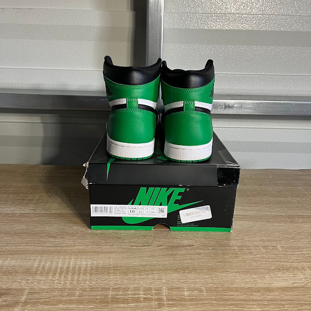 Size 10 - AJ 1 Retro High Lucky Green Black