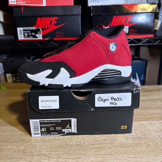 Size 4.5Y - AJ 14 Retro Gym Red Toro