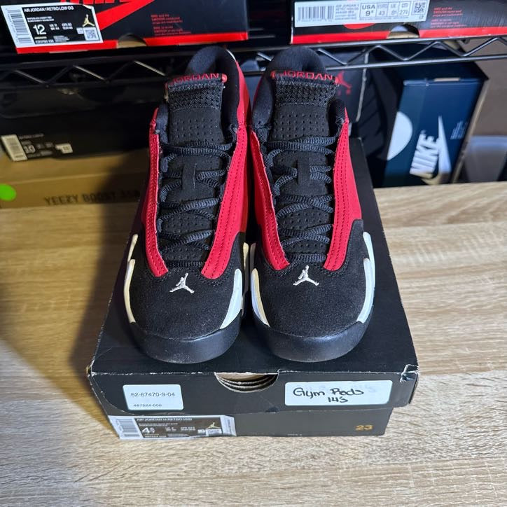 Size 4.5Y - AJ 14 Retro Gym Red Toro