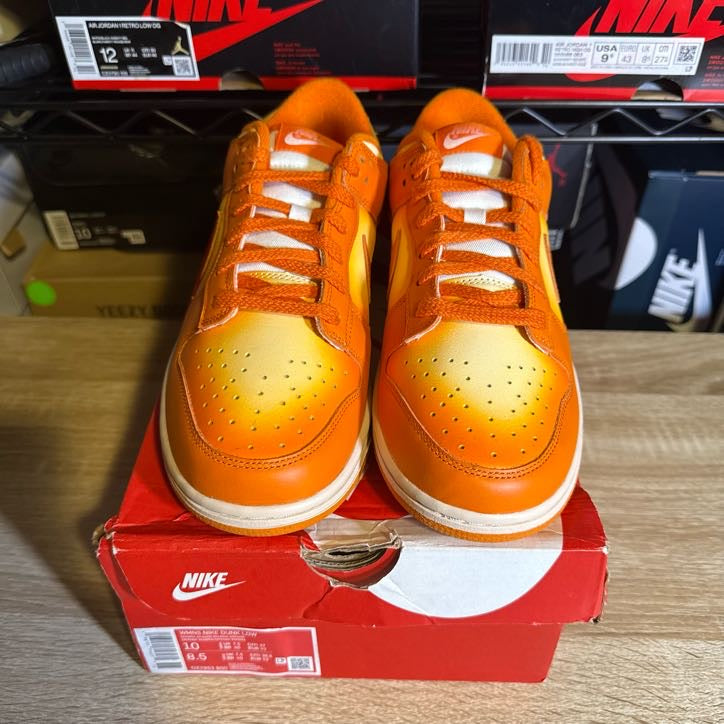 Size 10W - Dunk Low Magma Orange