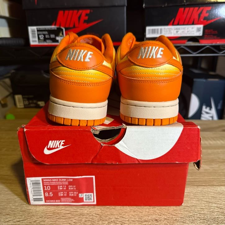 Size 10W - Dunk Low Magma Orange