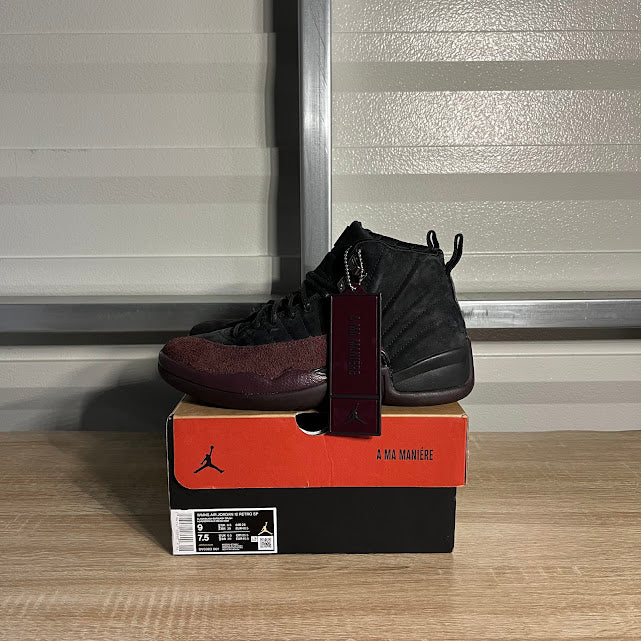 Size 9W - AJ 12 Retro A Ma Maniére Burgundy Crush