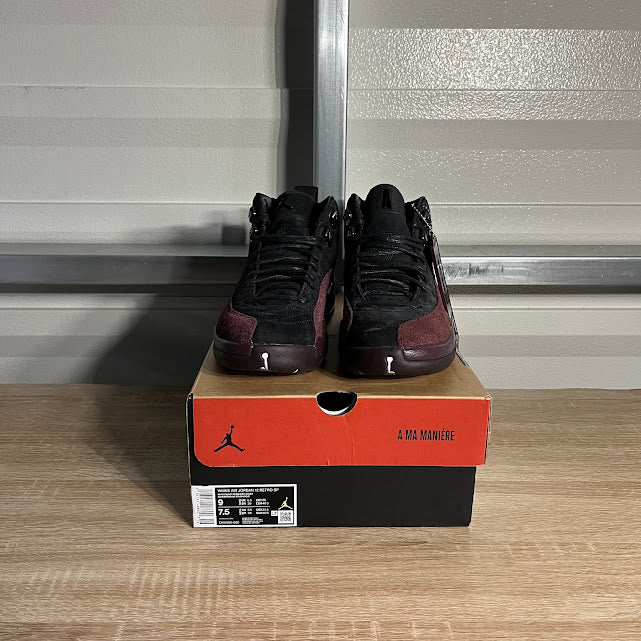 Size 9W - AJ 12 Retro A Ma Maniére Burgundy Crush