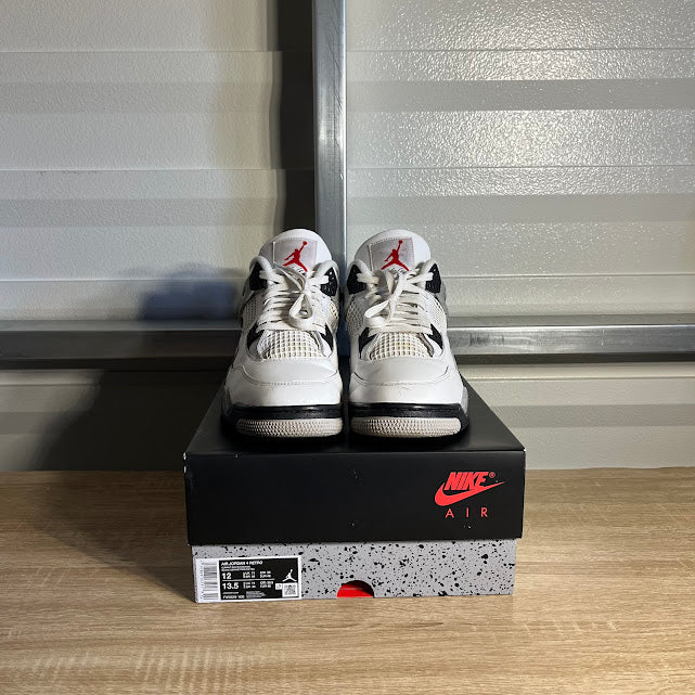 Size 12 - AJ 4 Retro White Cement
