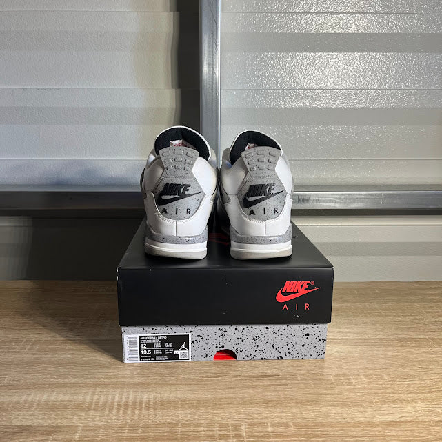 Size 12 - AJ 4 Retro White Cement