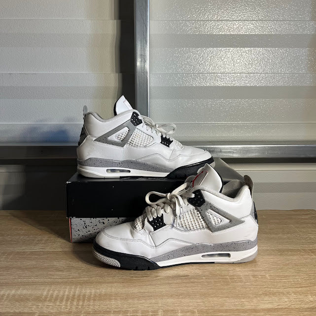 Size 12 - AJ 4 Retro White Cement