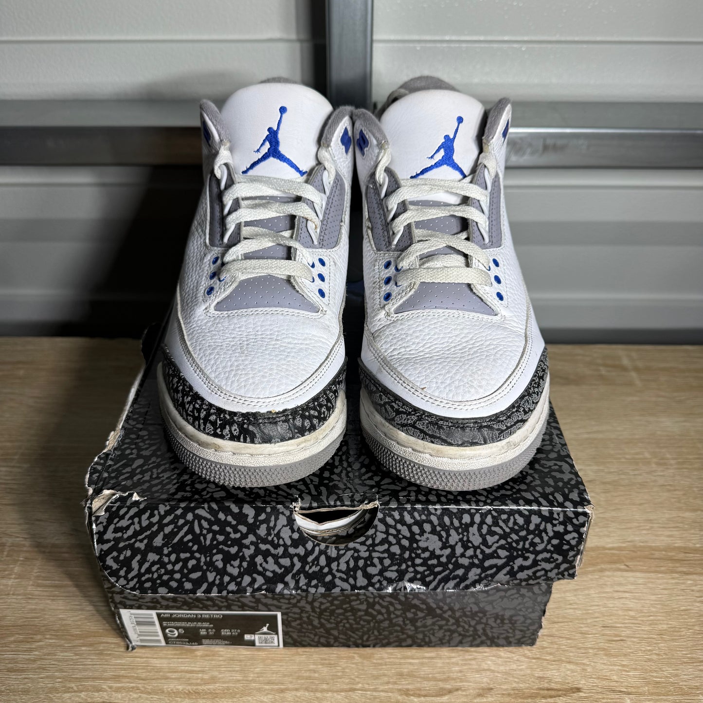 Size 9.5 - AJ 3 Retro Racer Blue